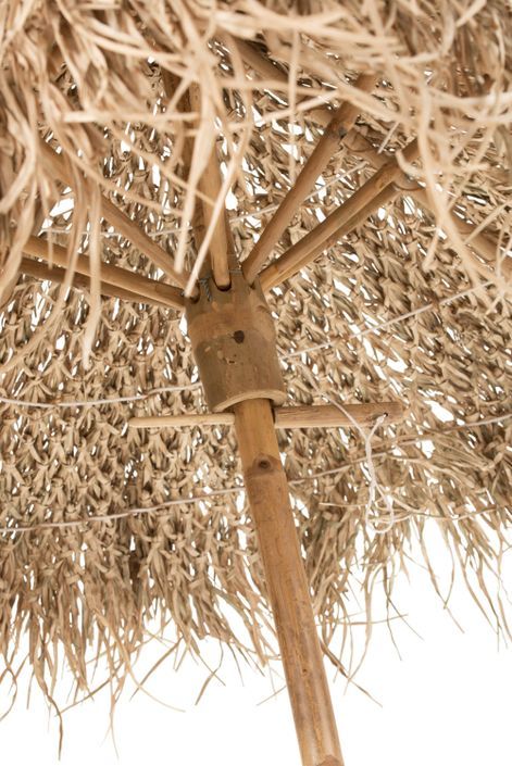 Parasol sur pied en bambou naturel Gael L 150 cm - Photo n°2