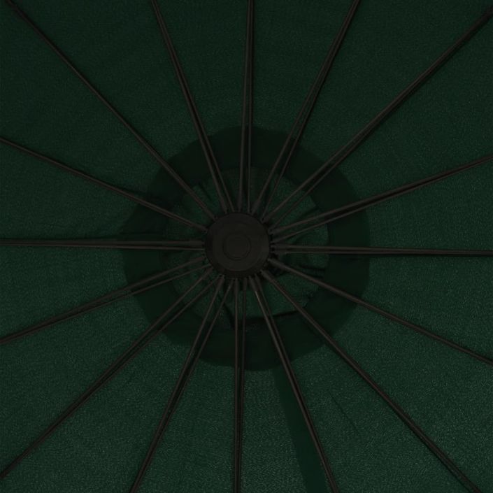 Parasol suspendu Vert 3 m Aluminium - Photo n°2