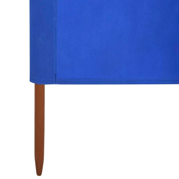 Paravent 6 panneaux Tissu 800 x 80 cm Bleu azuré - Photo n°5