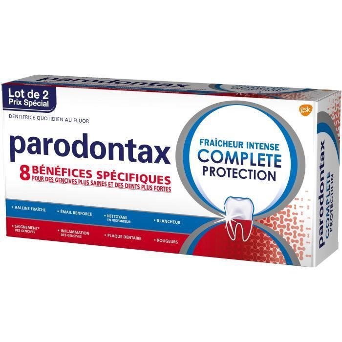 PARODONTAX Dentifrice Complete Protection Extra-Fresh - 2 tubes de 75 ml - Photo n°2