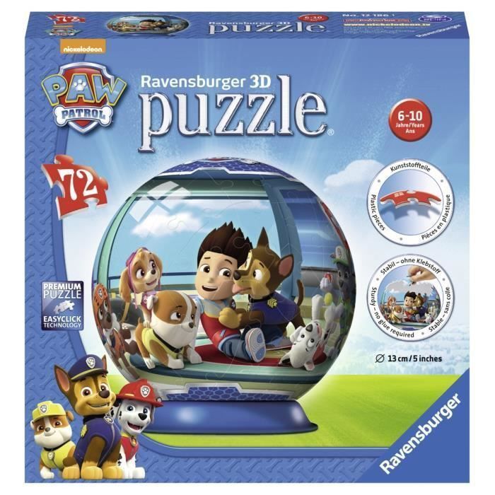 PAT'PATROUILLE Puzzle 3D 72 pcs - Photo n°1