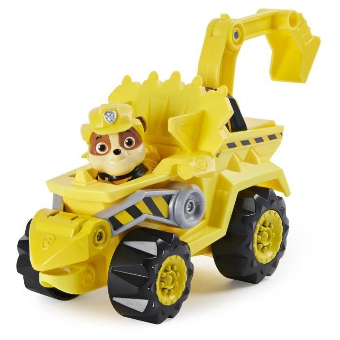 PAT PATROUILLE - VEHICULE + FIGURINE DELUXE RUBEN DINO RESCUE Paw Patrol - 6059519 - Voiture a remonter Jeu Jouet Enfant 3 ans - Photo n°3