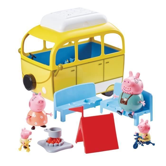 Peppa Pig -Le Camping-car avec tente et 4 personnages - Photo n°1