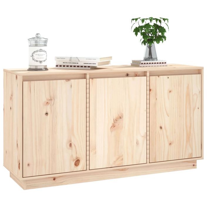 Petit buffet 3 portes en bois massif de pin Romane – Style classique et fonctionnel - Photo n°7