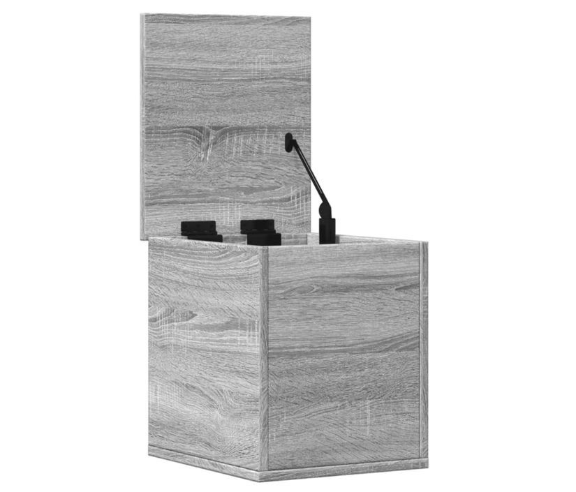 Petit coffre de rangement en bois Poma L 30 x H 35 x P 35 cm - Solution de rangement - Photo n°9