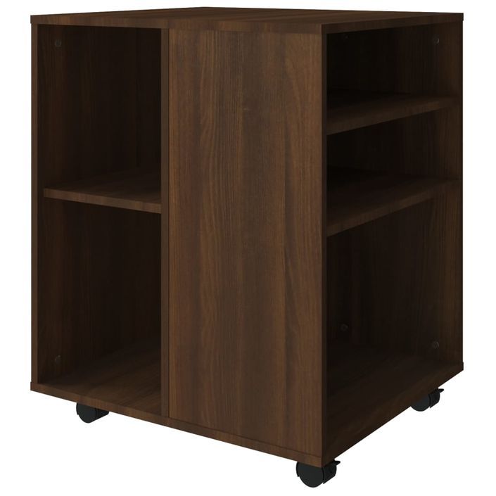 Petit meuble de rangement sur roulettes Burok 60 cm – Discret et pratique - Photo n°4