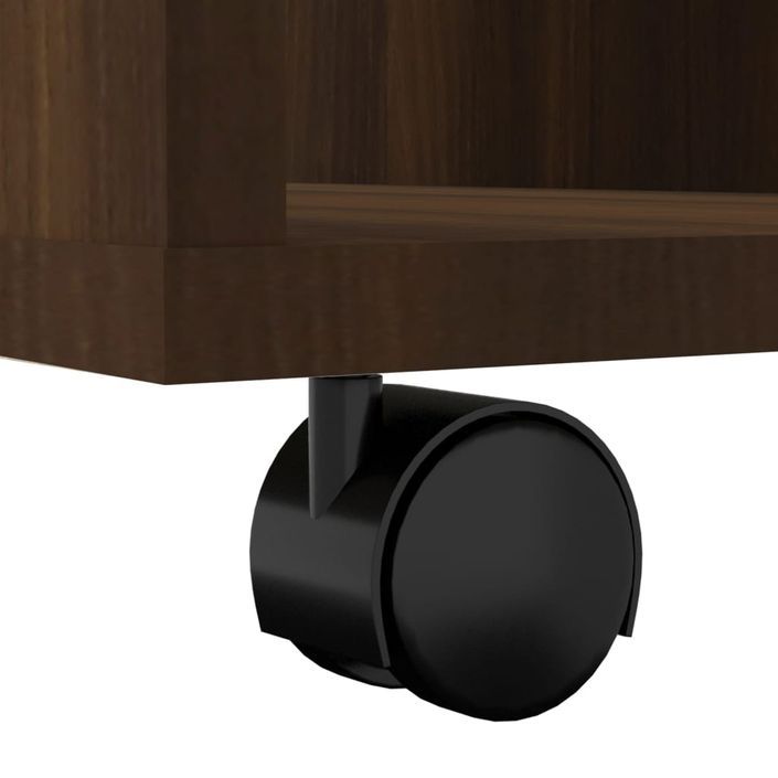 Petit meuble de rangement sur roulettes Burok 60 cm – Discret et pratique - Photo n°6