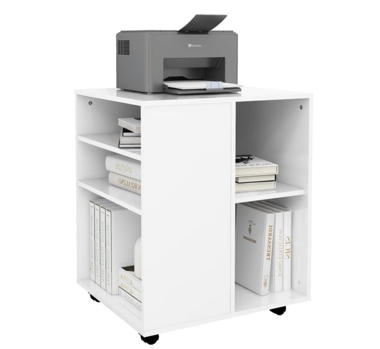 Petit meuble de rangement sur roulettes Burok 60 cm – Discret et pratique - Photo n°8