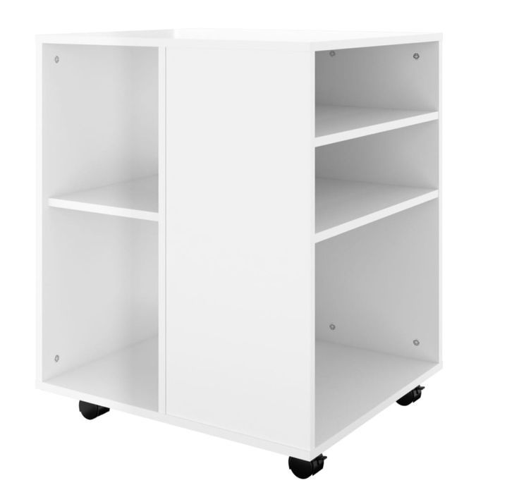Petit meuble de rangement sur roulettes Burok 60 cm – Discret et pratique - Photo n°9