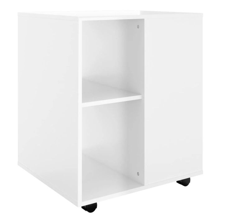Petit meuble de rangement sur roulettes Burok 60 cm – Discret et pratique - Photo n°10