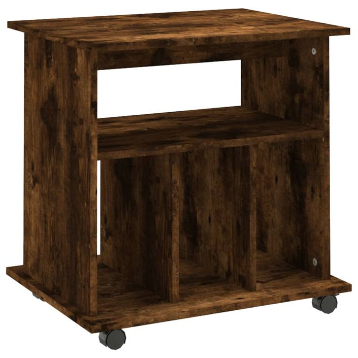 Petit meuble étagère à roulettes Ruka 60 cm - Fonctionnel et moderne - Photo n°1