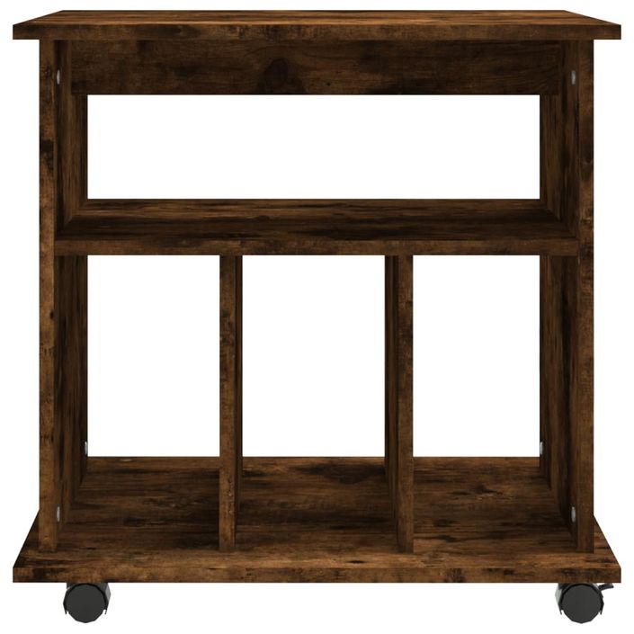Petit meuble étagère à roulettes Ruka 60 cm - Fonctionnel et moderne - Photo n°3
