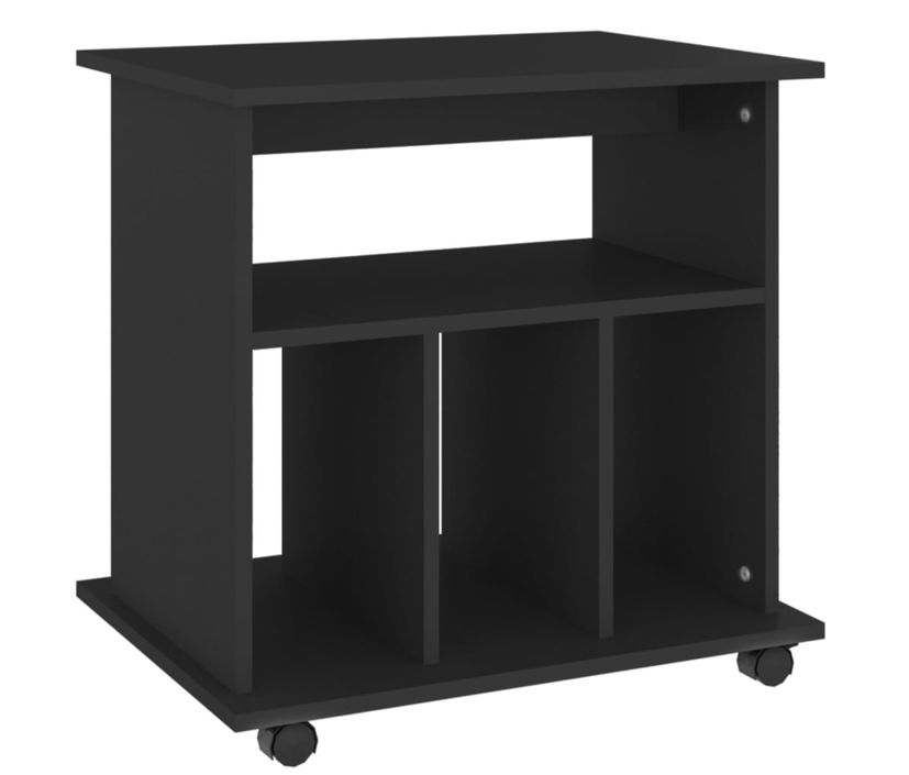 Petit meuble étagère à roulettes Ruka 60 cm - Fonctionnel et moderne - Photo n°7