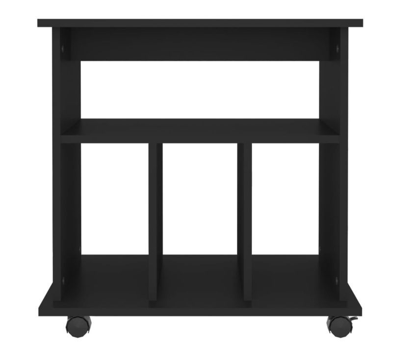 Petit meuble étagère à roulettes Ruka 60 cm - Fonctionnel et moderne - Photo n°8