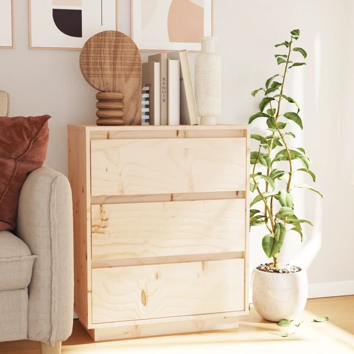 Petite commode en bois massif de pin – Collection Vizion - Photo n°2