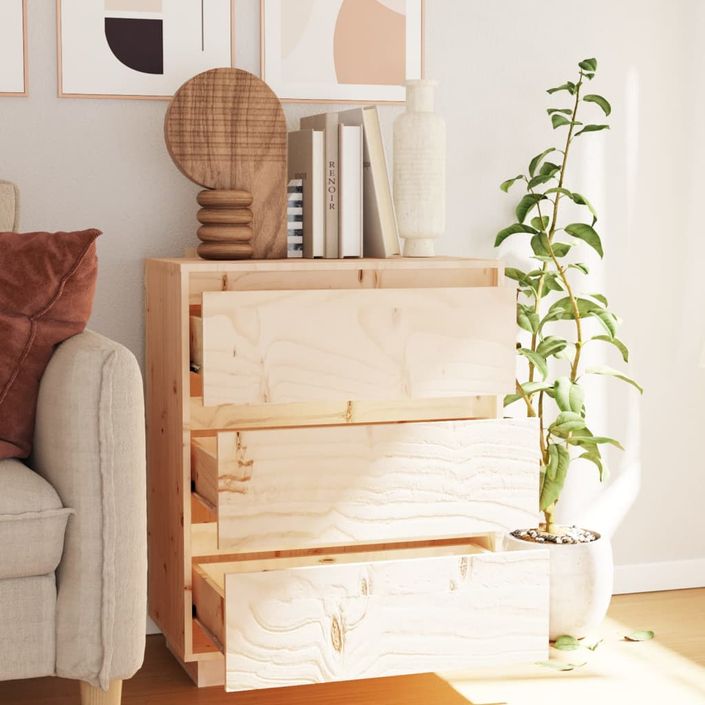 Petite commode en bois massif de pin – Collection Vizion - Photo n°3