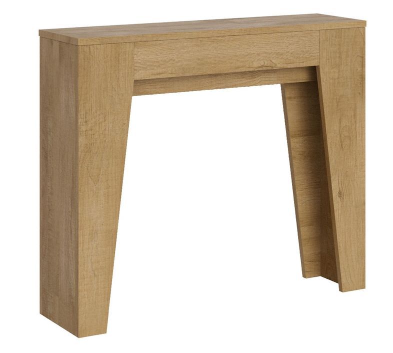 Petite console extensible en bois Bora 90x25/181 cm - Photo n°1