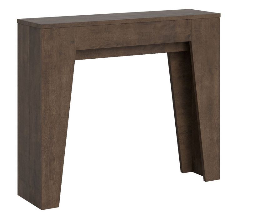 Petite console extensible en bois Bora 90x25/181 cm - Photo n°1