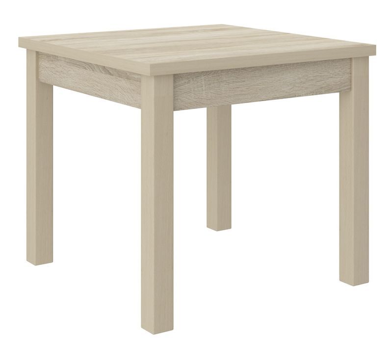 Petite table à manger carrée 80/80 cm en bois clair sonoma Orka - Photo n°1