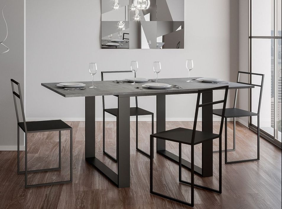 Petite table carrée extensible 90x90/180 cm Tiroz evolution - Photo n°3