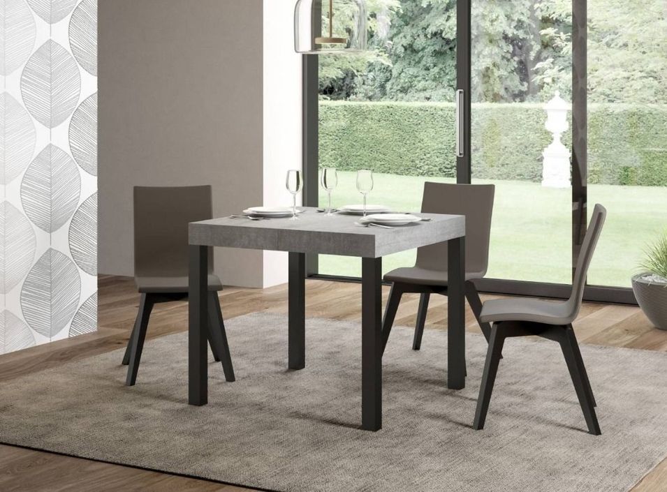 Petite table carrée extensible 90x90/246 cm Karry - Photo n°2