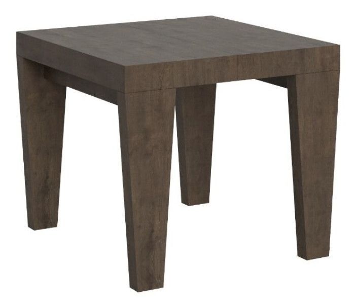 Petite table carrée extensible 90x90/246 cm pieds forme V Kristo - Photo n°1