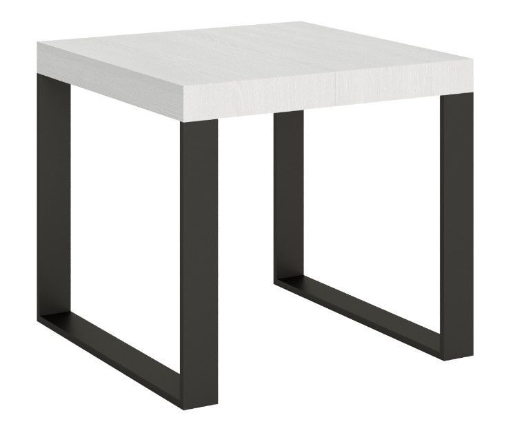 Petite table carrée extensible 90x90/246 cm Tiroz - Photo n°1