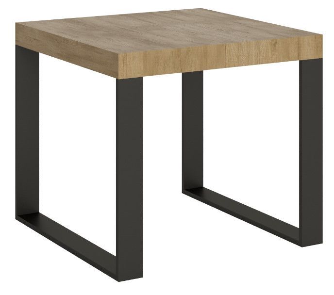 Petite table carrée extensible 90x90/246 cm Tiroz - Photo n°1