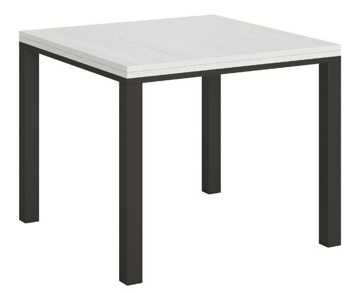 Petite table carrée pliante 90x90/180 cm Dova - Photo n°4