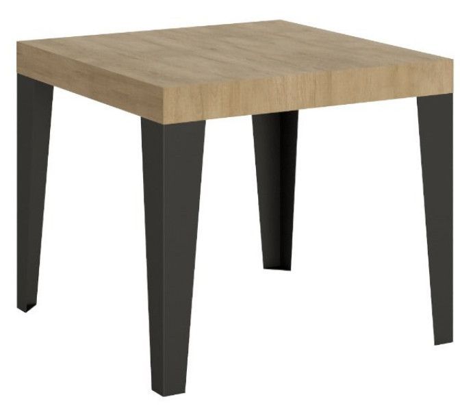 Petite table extensible carrée 90x90/246 cm Flavio - Photo n°1