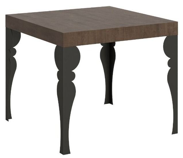 Petite table extensible carrée 90x90/246 cm style oriental Torza - Photo n°1