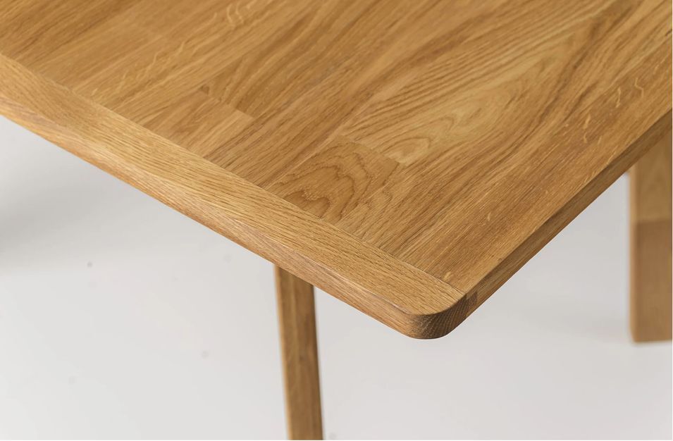 Petite table extensible en bois de chêne massif Larry 90/130 cm - Photo n°6