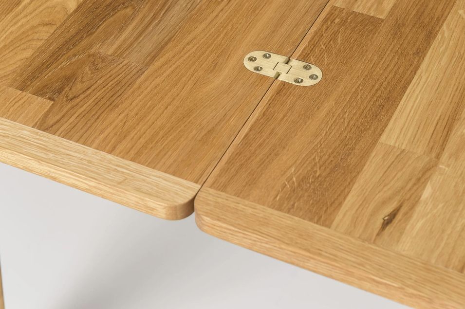 Petite table extensible en bois de chêne massif Larry 90/130 cm - Photo n°7