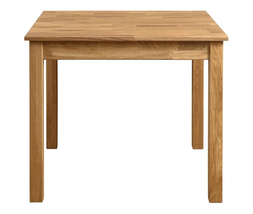 Petite table rectangulaire en bois de chêne massif Leny 90 cm - Photo n°2
