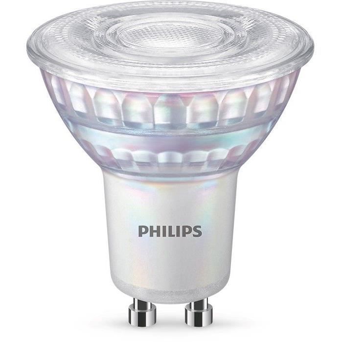 Philips ampoule LED Equivalent 50W GU10, Dimmable, Verre, Lot de 2 - Photo n°2