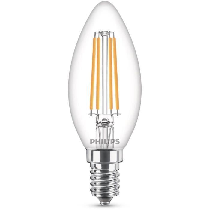 Philips ampoule LED Equivalent 60W E14 Blanc chaud Non dimmable, Verre - Photo n°2