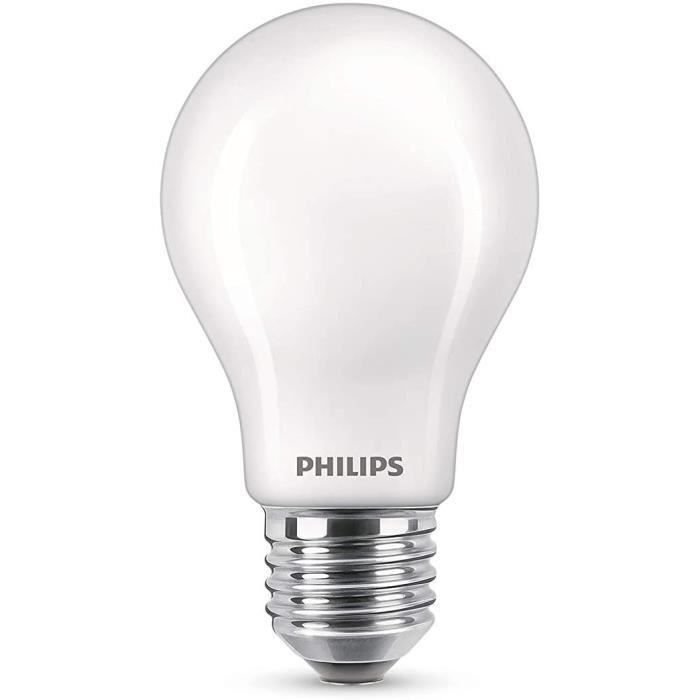 Philips ampoule LED Equivalent60W E27 Blanc chaud non dimmable, verre, lot de 2 - Photo n°2