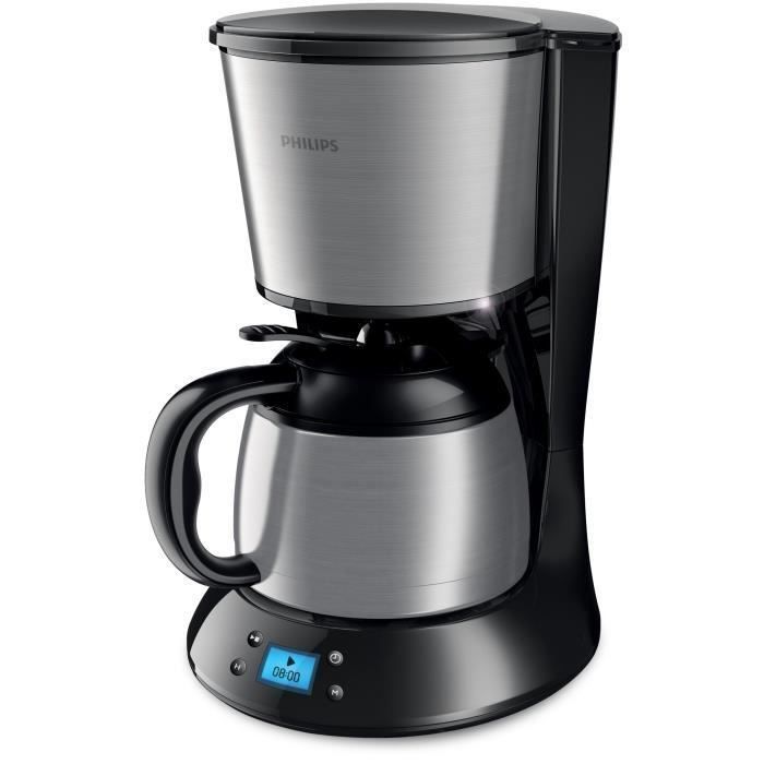 Philips HD7479/20 Cafetiere collection Daily noir et métal, verseuse isotherme - Photo n°2