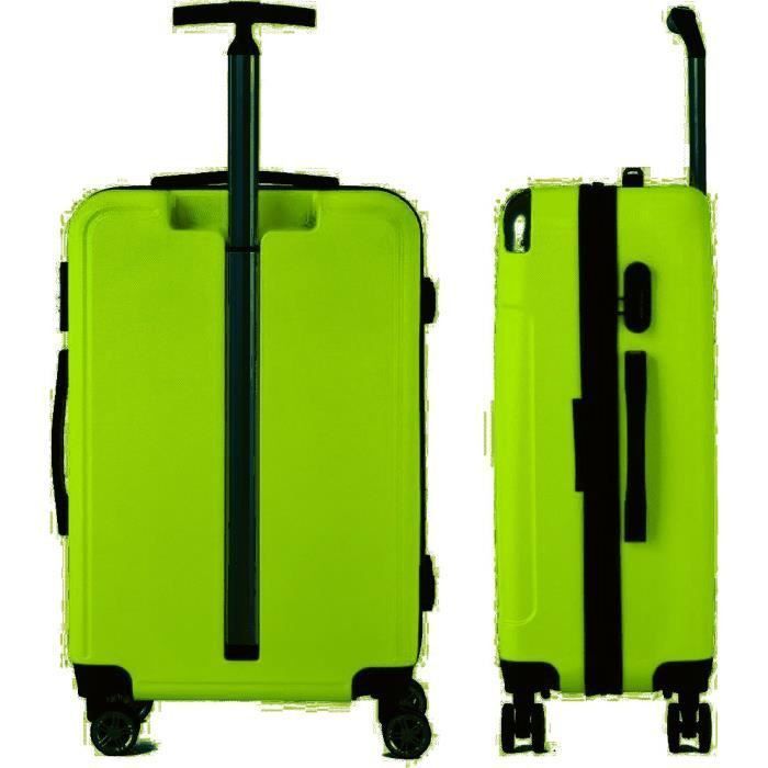 PIERRE CARDIN Valise long week-end 65cm avec 8 roues - Couleur Lime Vert - Photo n°2