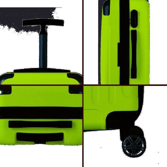PIERRE CARDIN Valise long week-end 65cm avec 8 roues - Couleur Lime Vert - Photo n°3