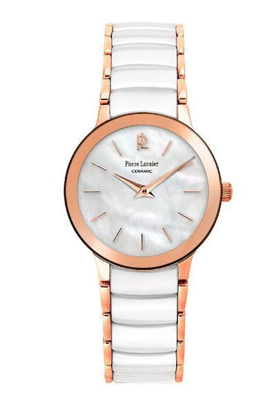 Montre pierre lannier fashion ceramique blanche