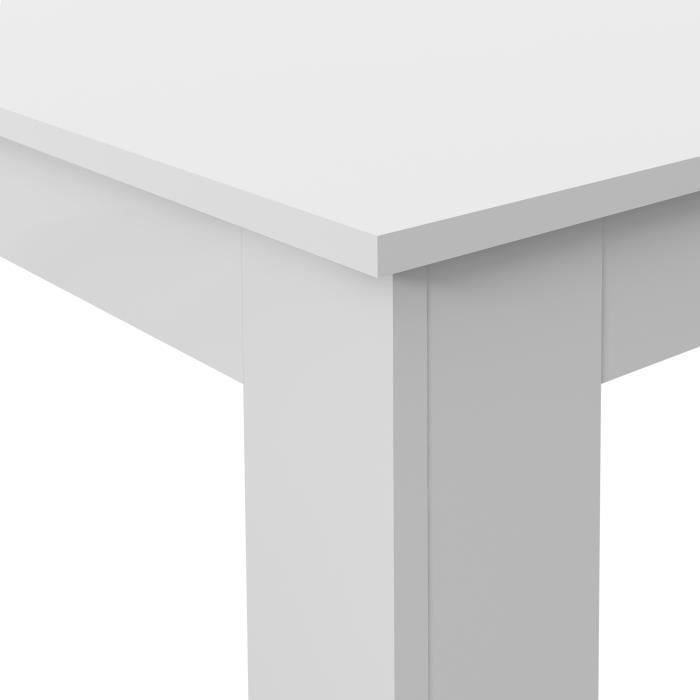 PILVI Table a manger - Blanc - L 140 x I90 x H 75 cm - Photo n°4