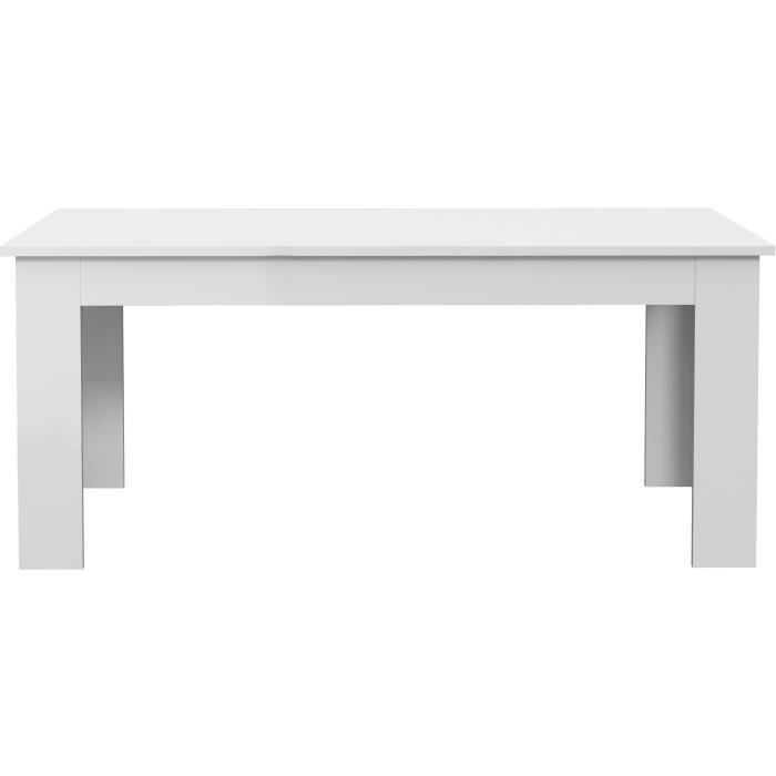 PILVI Table a manger - Blanc - L 180 x I90 x H 75 cm - Photo n°2