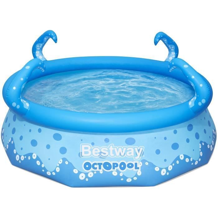 Piscine hors sol autoportante BESTWAY - Fast Set Pieuvre Octopool - 274 x 76 cm - Ronde (Livrée avec un patch de réparation) - Photo n°1