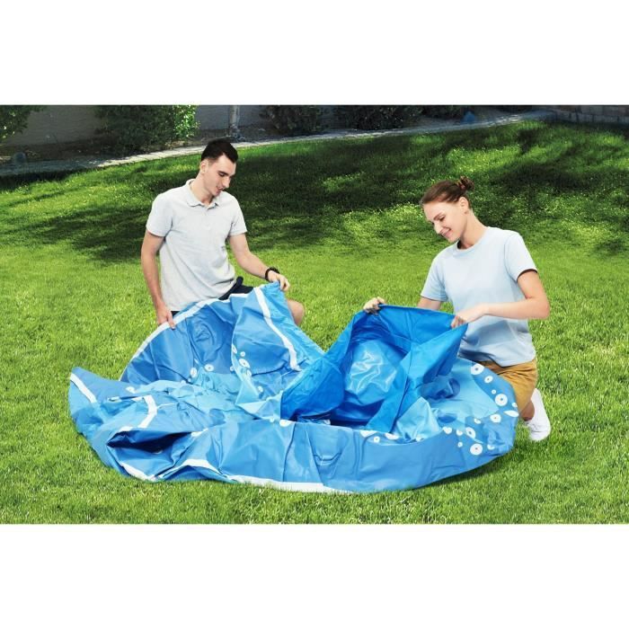 Piscine hors sol autoportante BESTWAY - Fast Set Pieuvre Octopool - 274 x 76 cm - Ronde (Livrée avec un patch de réparation) - Photo n°4