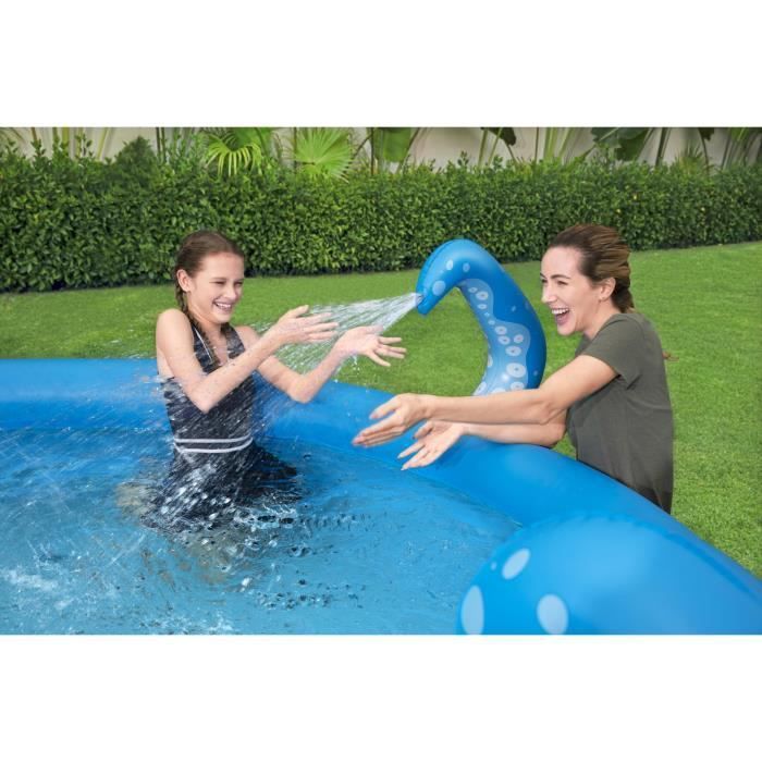 Piscine hors sol autoportante BESTWAY - Fast Set Pieuvre Octopool - 274 x 76 cm - Ronde (Livrée avec un patch de réparation) - Photo n°5