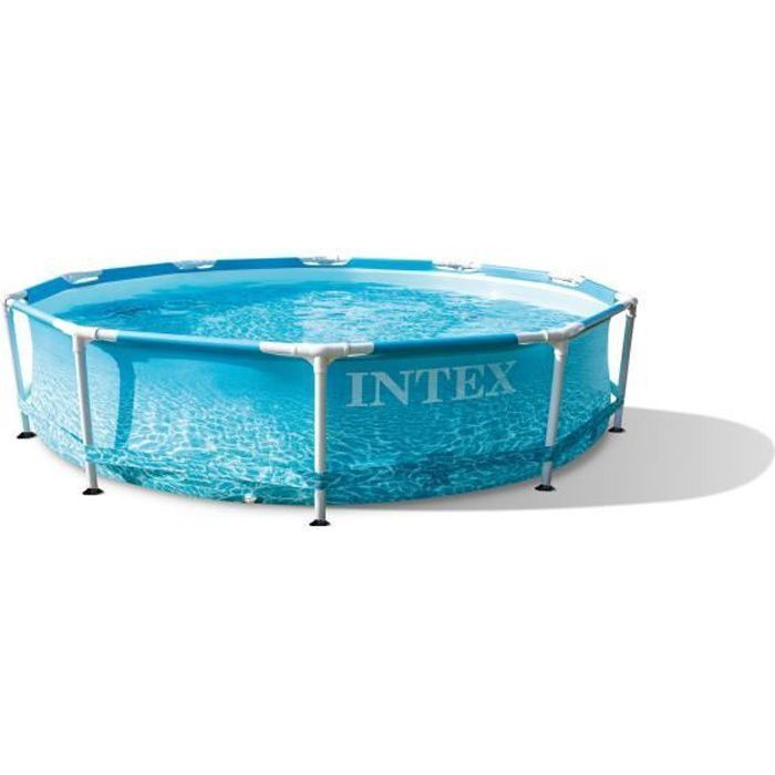 Piscine hors-sol tubulaire INTEX Ocean - Rond - (ø)3,05 x (h)0,76 m - Photo n°1