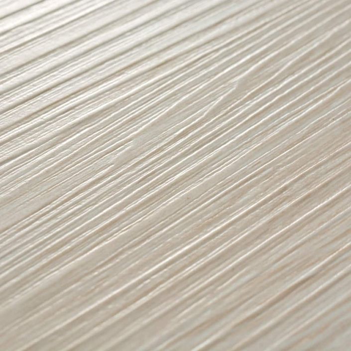 Planche de plancher PVC 5,26 m² 2 mm Couleur de chêne blanc - Photo n°4