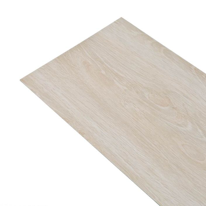 Planche de plancher PVC 5,26 m² 2 mm Couleur de chêne blanc - Photo n°6