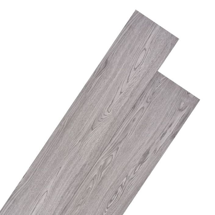 Planche de plancher PVC 5,26 m² 2 mm Gris foncé - Photo n°1